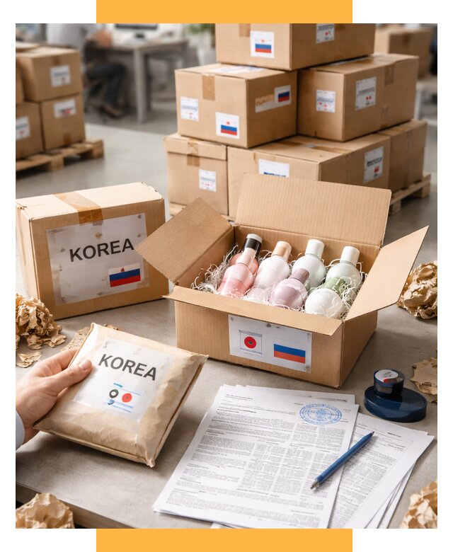 Доставка косметики из Кореи от 8826 р. под ключ | СетСервис-Кгп