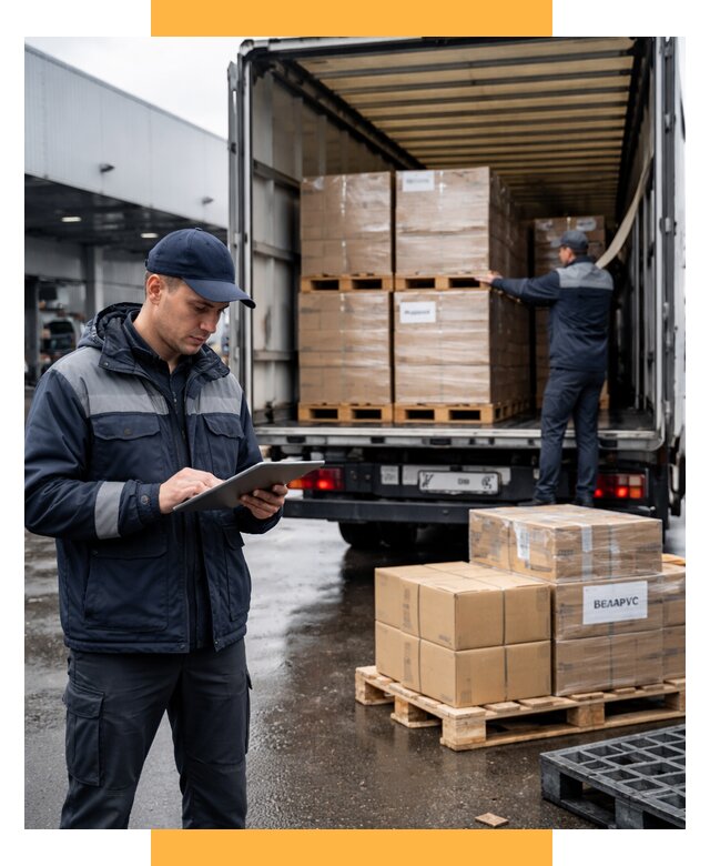 Доставка грузов из Беларуси от 15576 р. логистика СетСервис-Кгп