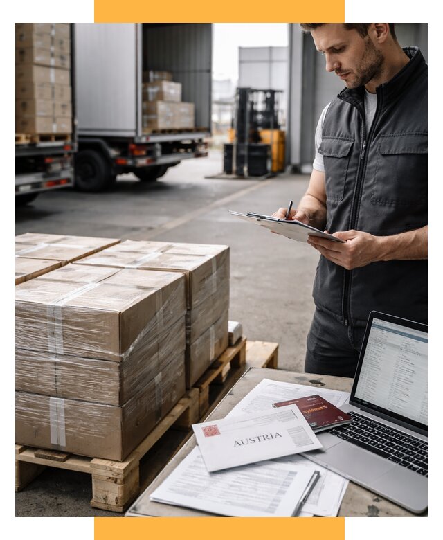 Доставка в Австрию от 67496 р. Логистика и экспорт СетСервис-Кгп