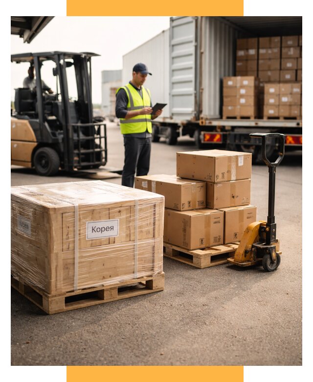 Доставка грузов в Корею из России от 36344 р. | СетСервис-Кгп