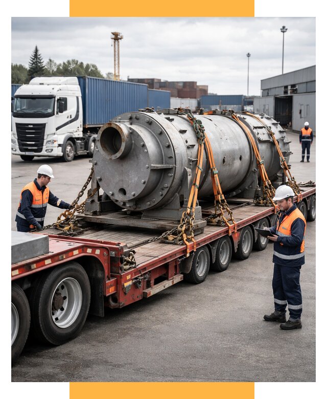 Перевозка тяжеловесных грузов под ключ от 155760 р. | СетСервис-Кгп